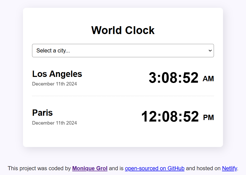 Preview World clock - what time is it anywhere in the world